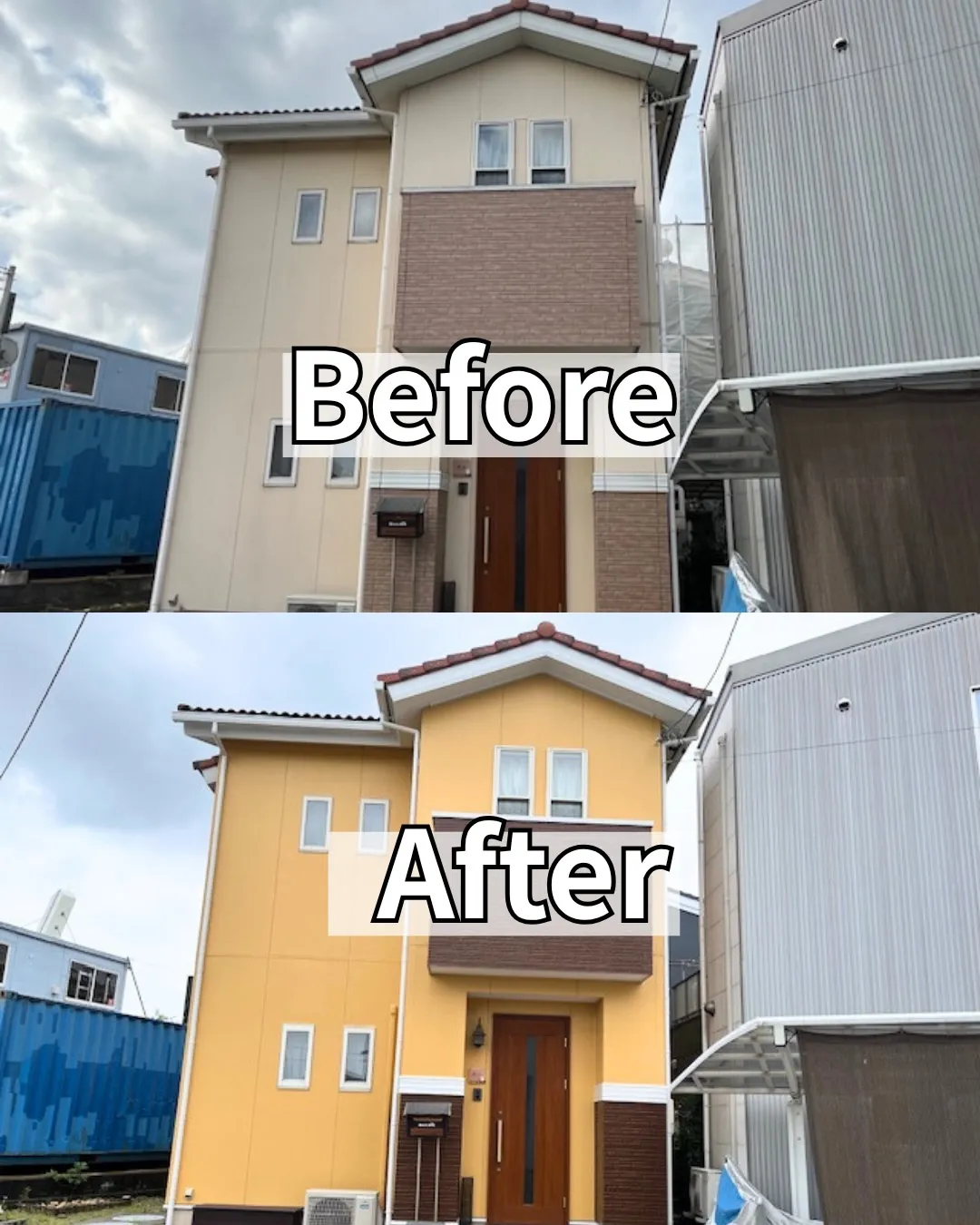 外壁塗装ビフォー/アフターのご紹介💁♀️