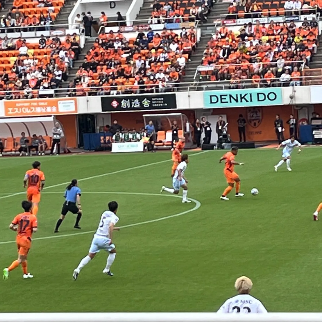 4/29(水)に行われた清水エスパルスとV・ファーレン長崎の...