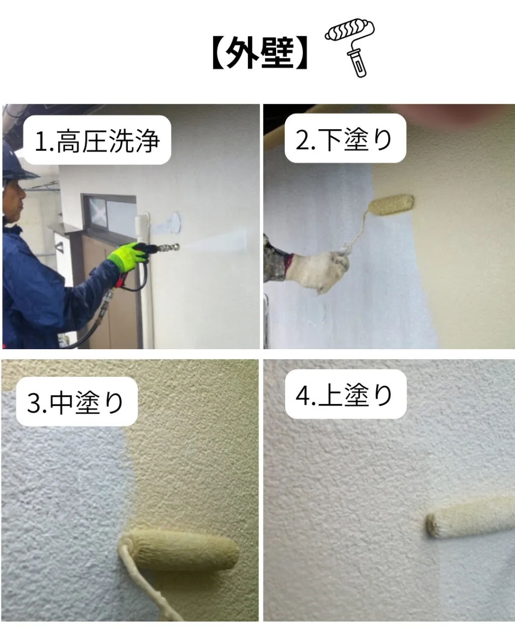 きれいなクリーム色お家に変身🏠✨